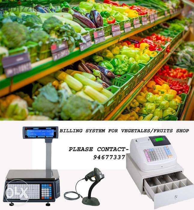 Billing system for Vegetable/Dry fruits/Fish/Meat shops. 2