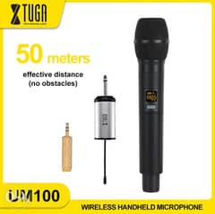 Wireless Mic for Camera & Amplifier Handheld Mic with Mini Receiver