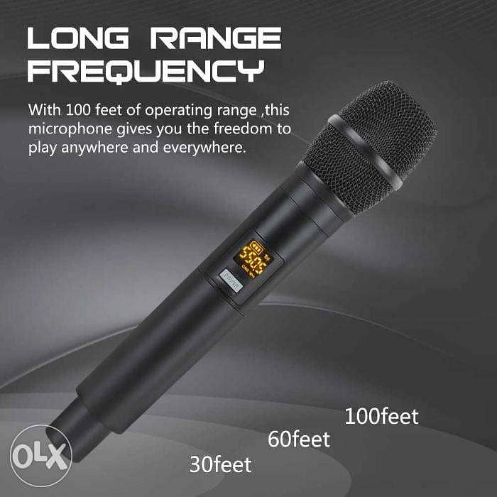 Wireless Mic for Camera & Amplifier Handheld Mic with Mini Receiver 4