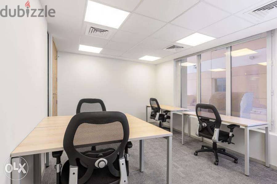 Premium flexible workspace for 3 at prestigious location of Al Mawaleh 2