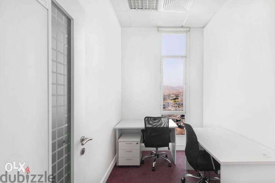 2 desk private office available for rent in Al Khuwair 3
