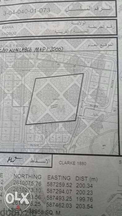 أرض في السقسوق الثانية وسط مصانع ومحلات تجاريه بركاء