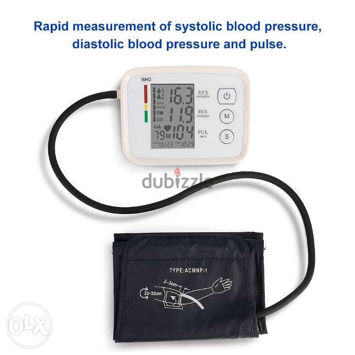 Electronic Blood Pressure Monitor Irregular Heartbeat & Hypertension 5