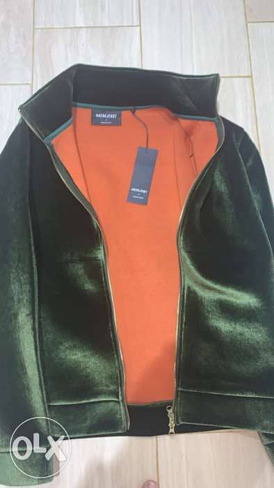 new green faux jacket for men 1
