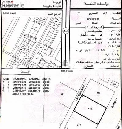 سكني تجاري في موقع متميز في الدقم الاقتصادية