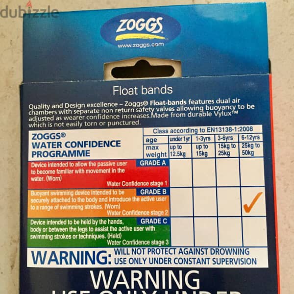 Float band for Junior Kid by Zoggs New 1