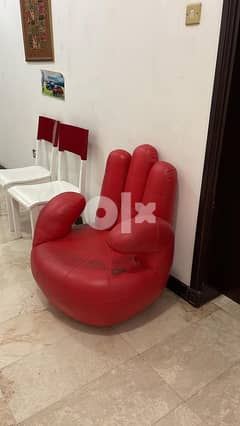 Red single Sofa