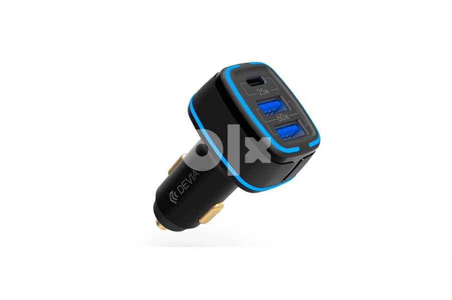 Devia Extreme Speed Dual USB+Type-C Car Charger lllNewStocklll 0