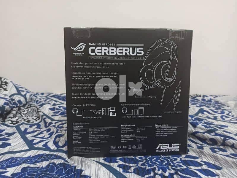 ASUS Cerberus Gaming Headset With Large 60 Mm Drivers 0