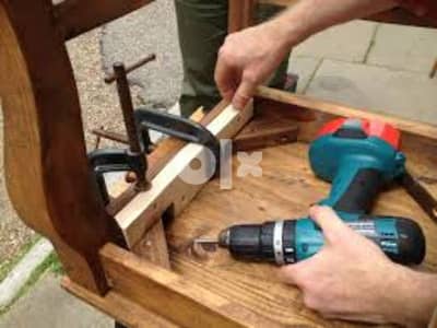 carpentery work and fixed repair furniture