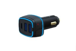 Devia Extreme Speed Dual USB + Type-C Full Fast Car Charger (BrandNew) 0