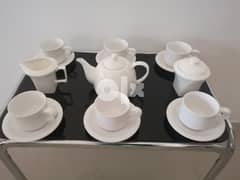 White Complete Tea Set 0