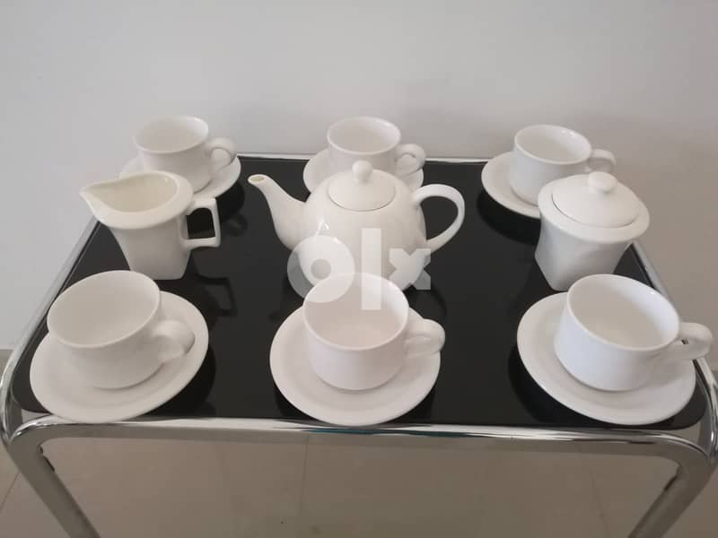 White Complete Tea Set 1
