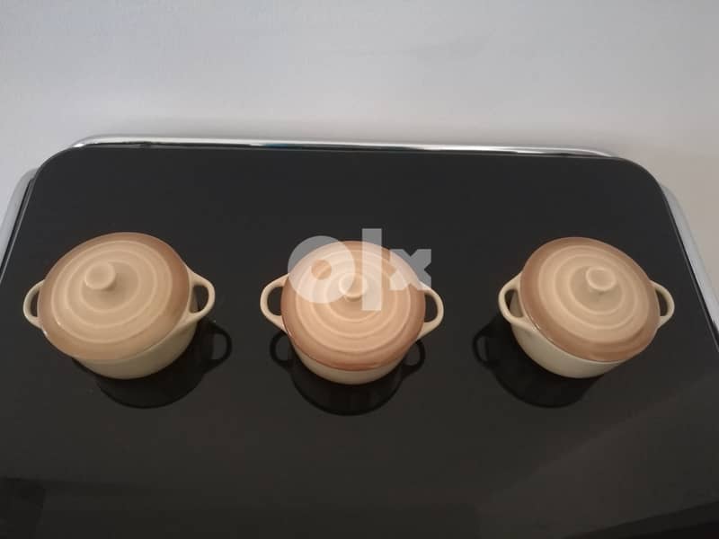 Oven Safe Small Serving Pots with Lids 2