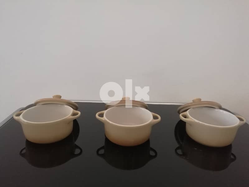 Oven Safe Small Serving Pots with Lids 4