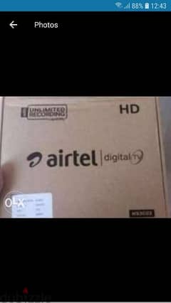 Airtel hd receiver with 6months tamil telgu kannada malyalam 0