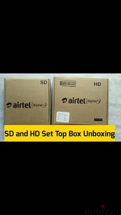 Airtel HD receiver new With 6months malayalam Tamil Telugu kannda