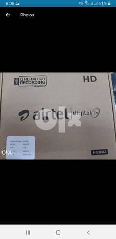 Airtel HD Setop box 6 month subscription all language package