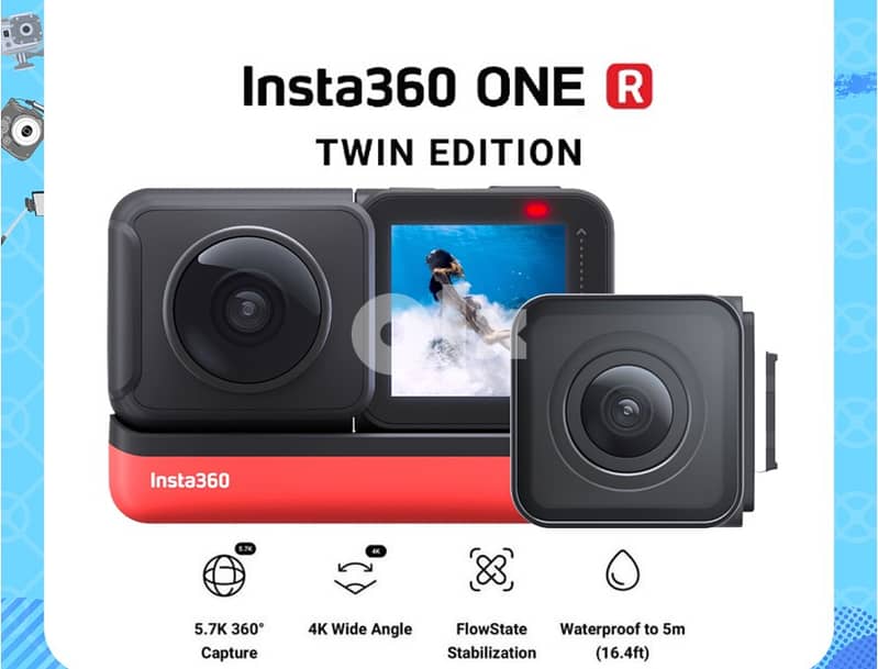 Insta360 One R Twin Edition Best Quality (Brand-new) 0