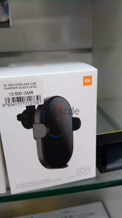 MI 20W WIRELESS CAR CHARGER BLACK (New)