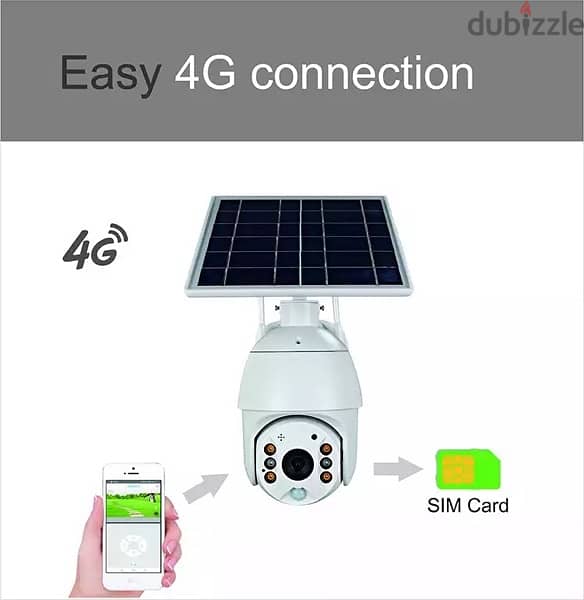 كاميرا الطاقة الشمسية والكهربائية 4جي و وايفاي 4G and WIFI Solar and 9