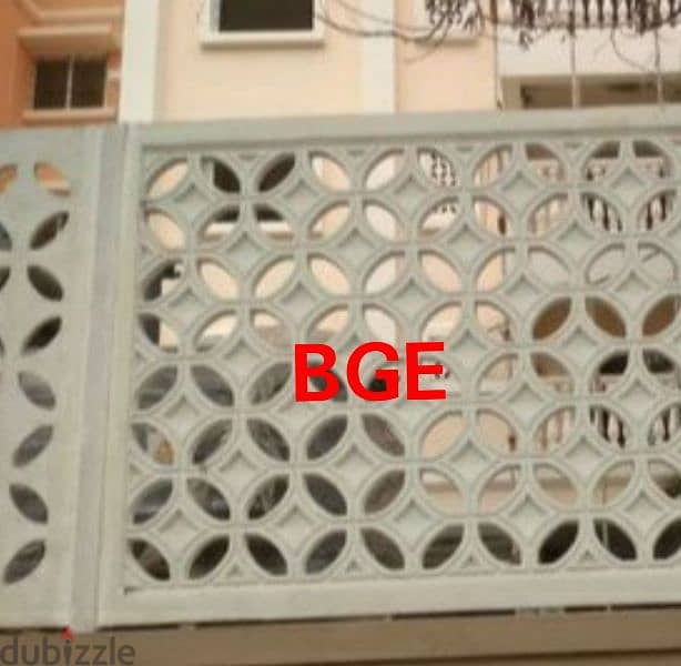 panel, bracket, screen, column, capital, corniche and all works in Grc 4