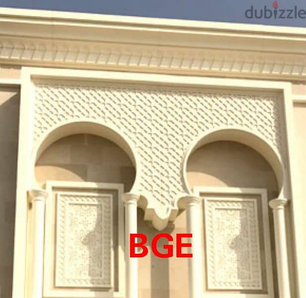 panel, bracket, screen, column, capital, corniche and all works in Grc 14