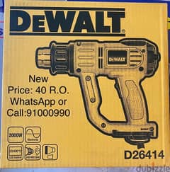 Dewalt Professional Digital Heatgun +protractive case -call : 91000990 0