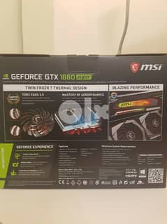 MSI GeForce GTX 1660 Super Gaming X 6GB Graphics Card