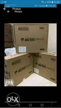 Airtel new Digital HD Receiver with 6months malyalam tamil telgu k 0
