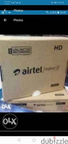 Airtel hd receiver with 6months tamil telgu kannada malyalam packag