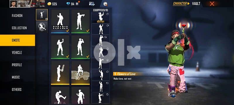 Free Fire id for sale SEASON 1 hiphop 1