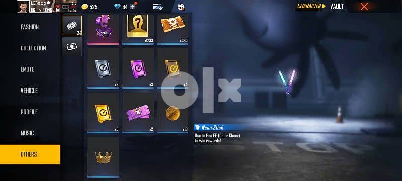 Free Fire id for sale SEASON 1 hiphop 3