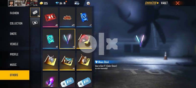 Free Fire id for sale SEASON 1 hiphop 4