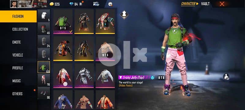 Free Fire id for sale SEASON 1 hiphop 10