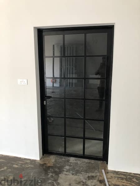 Aluminium doble door, single door and windows 16