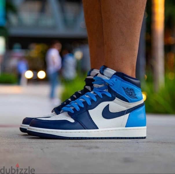 Aj1 obsidian on feet sale