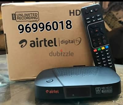 Airtel HD new Set top box with 6months south malyalam tamil