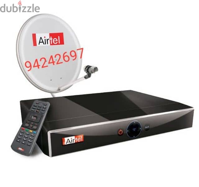 Full HDD Airtel receiver with 6months south malyalam tamil telgu 0