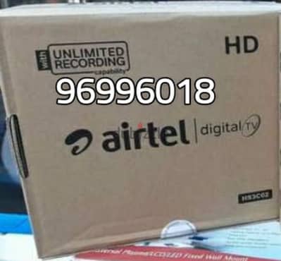 Airtel HD new Set top box with 6months south malyalam tamil