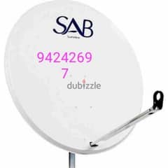 Home service All Dish Antenna service  Airtel ArabSet Nileset Dish tv