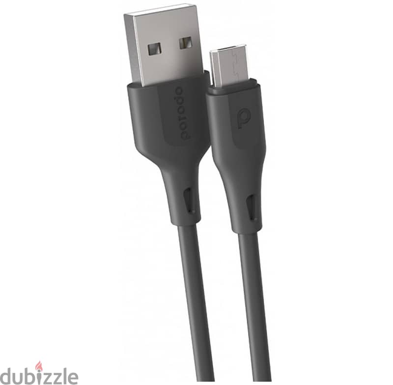 Porodo USB Cable Micro-USB Connector PD-UC12M-BK (BrandNew) 0