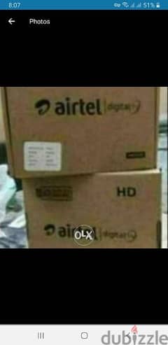 Six month subscription all pakge hd channel box 
AirtelFull hd Airtel