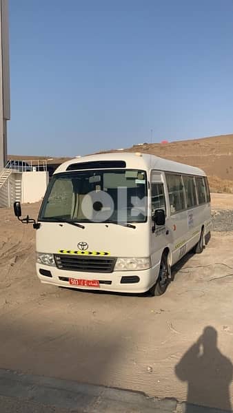 For rent a coaster bus, PDO system, 25 seat diesel, with driver, 2