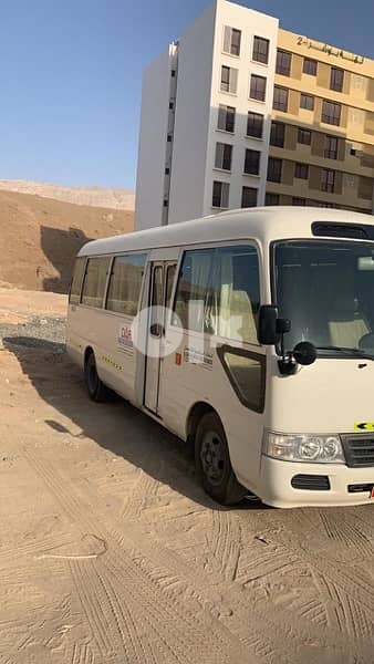 For rent a coaster bus, PDO system, 25 seat diesel, with driver, 4