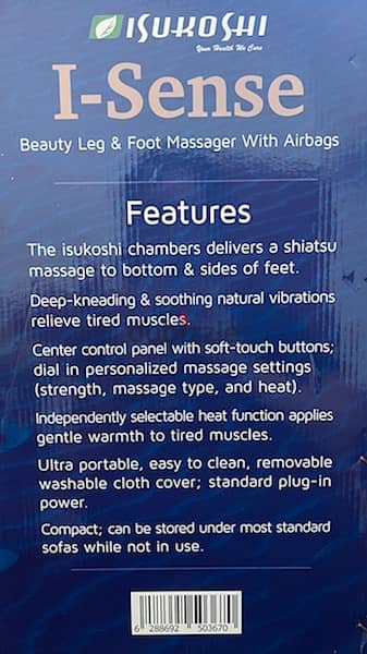 Isukoshi I-sense Leg and Foot Massager with Airbag 7