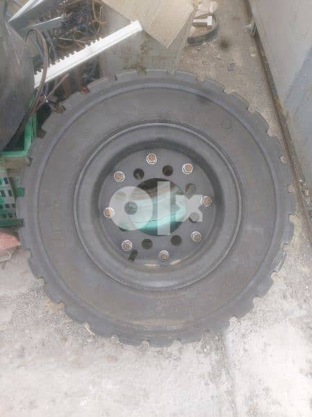 jpan used tyre of forklift with ring 3