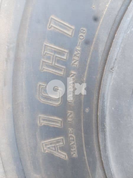 jpan used tyre of forklift with ring 5