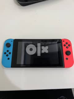 Nintendo switch. With red/blue joy con (2019 edition)