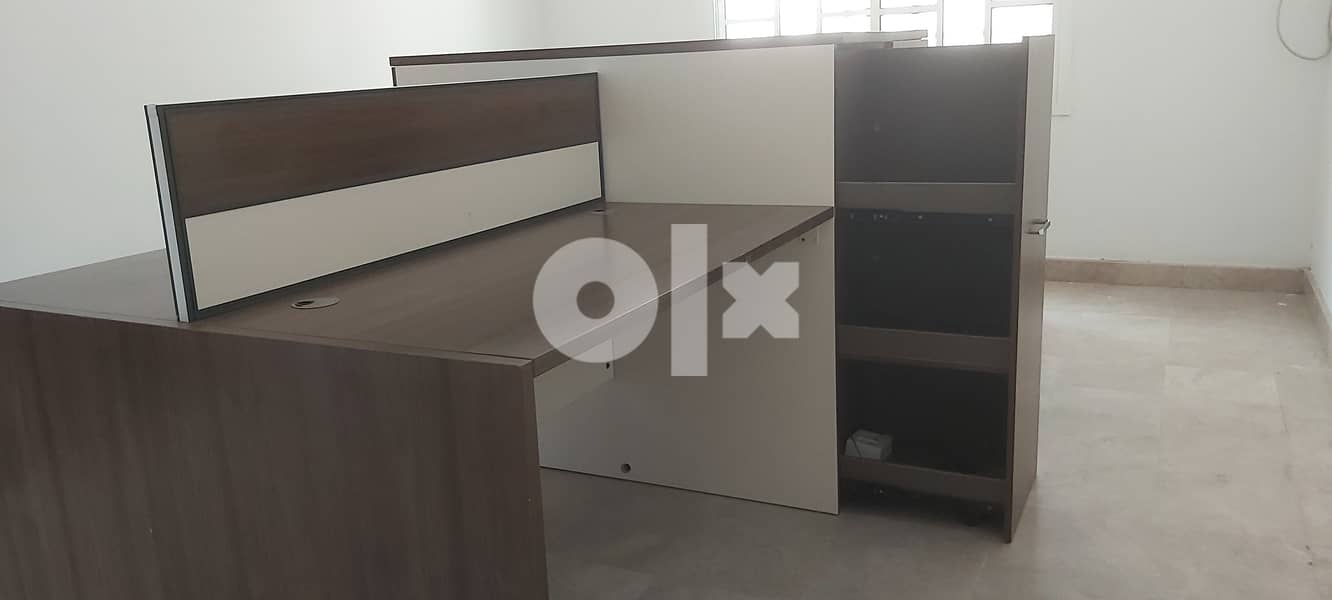 Office Desks with side cabinet storage – (OMR 120) 2